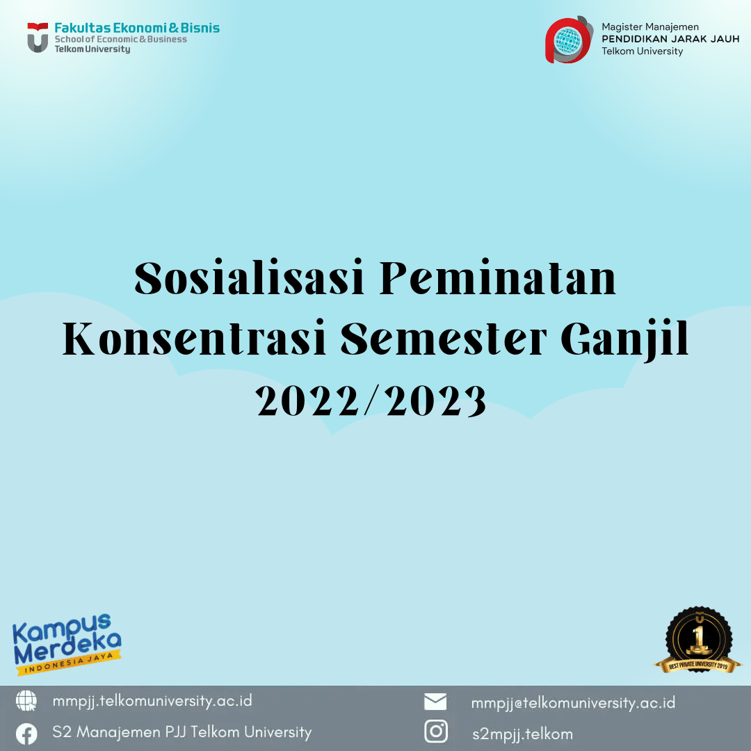 Sosialisasi Peminatan Konsentrasi Semester Ganjil 2022/2023