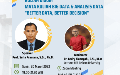 Kuliah umum Big Data & Analisis Data dengan tema “Better Data, Better Decision”