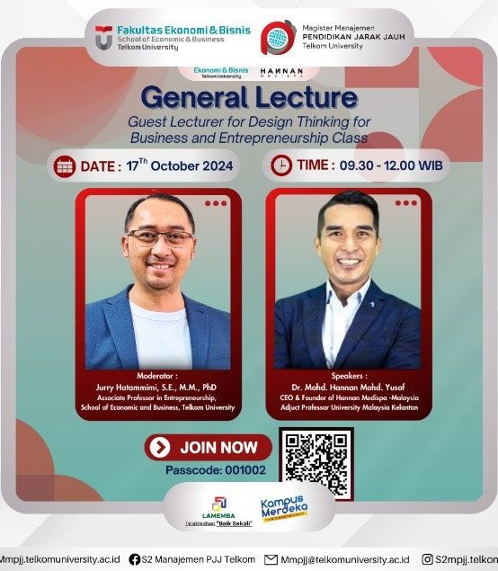 General Lecture “Design Thinking for Business and Entrepreneurship”