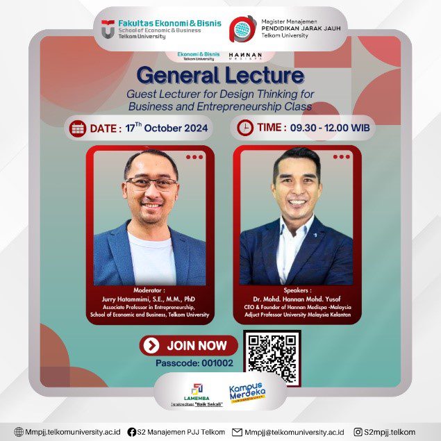 General Lecture “Design Thinking for Business and Entrepreneurship”