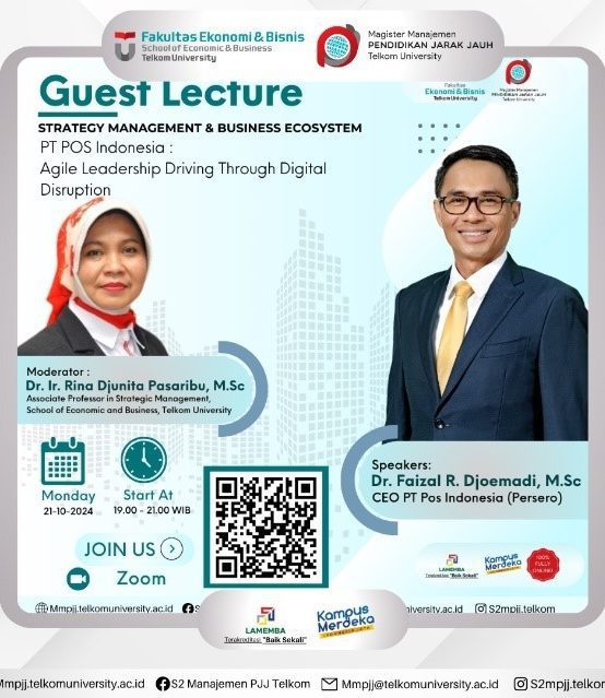 Guest Lecture “PT POS Indonesia: Agile Leadership Driving Through Digital Disruption”