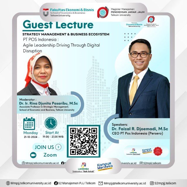 Guest Lecture “PT POS Indonesia: Agile Leadership Driving Through Digital Disruption”